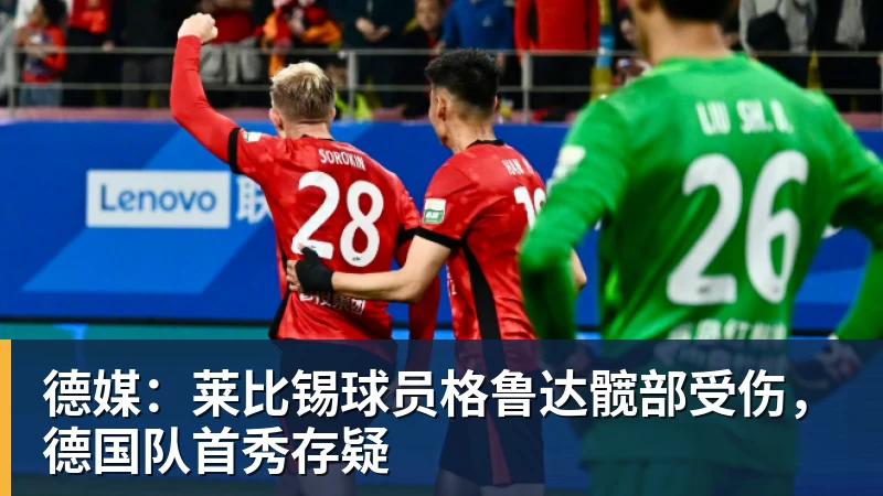 德媒：莱比锡球员格鲁达髋部受伤，德国队首秀存疑